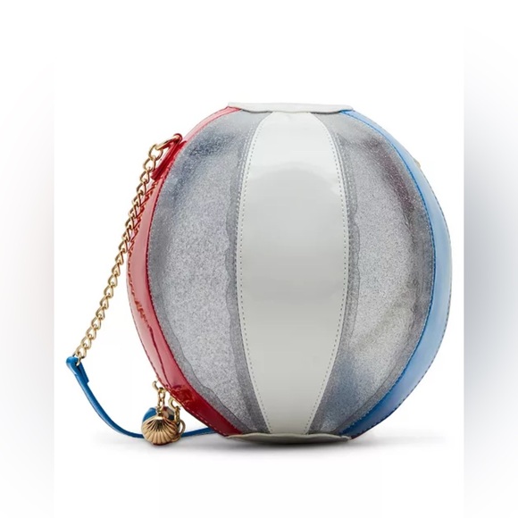 🌀BETSEY JOHNSON KITSCH HAVIN A BALL AMERICAN FLAG CROSSBODY BAG - NWT